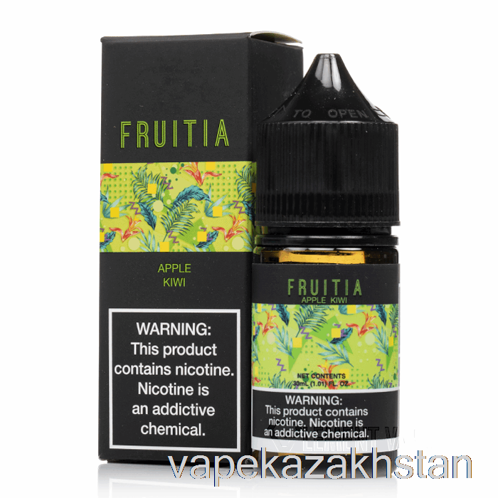 Vape Kazakhstan Apple Kiwi - Fruitia Salts - 30mL 35mg